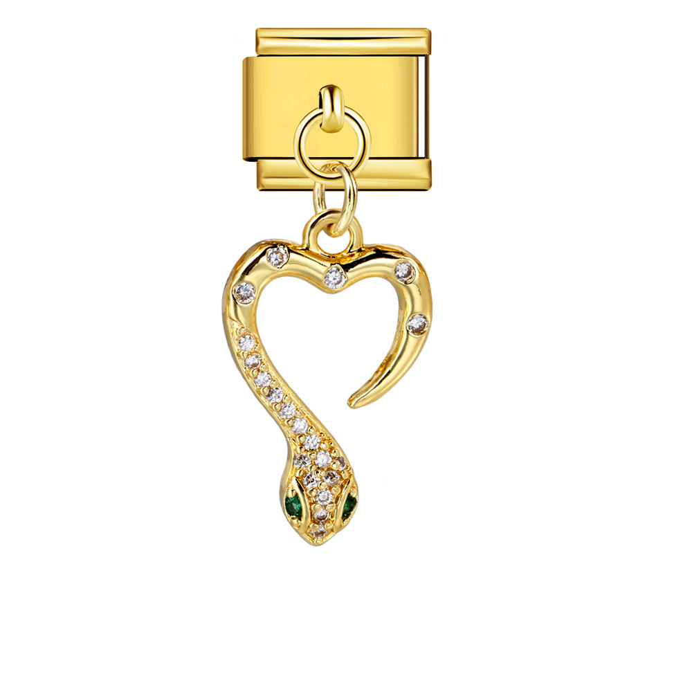Cross-border Charms Personalized Handmade Creative Versatile Gold Pendant Fashion Retro Modular Bracelet Accessories