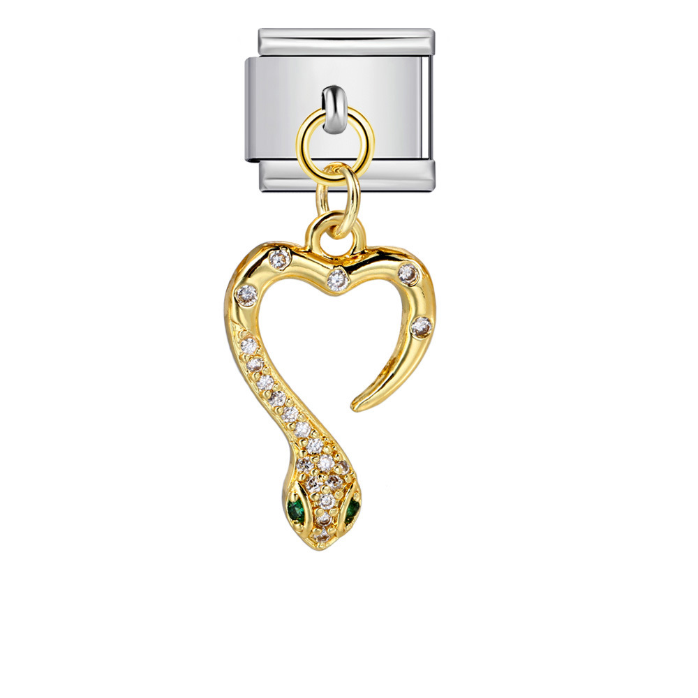 Cross-border Charms Personalized Handmade Creative Versatile Gold Pendant Fashion Retro Modular Bracelet Accessories