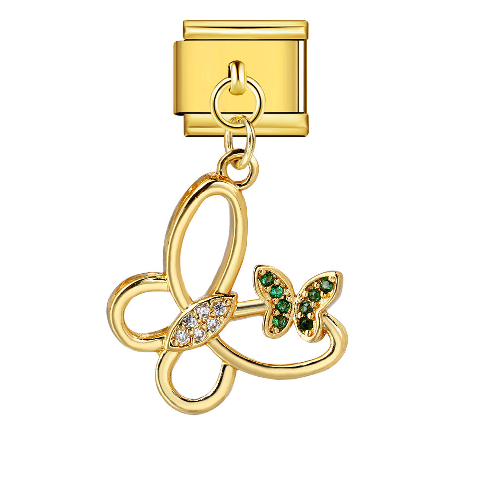 Cross-border Charms Personalized Handmade Creative Versatile Gold Pendant Fashion Retro Modular Bracelet Accessories