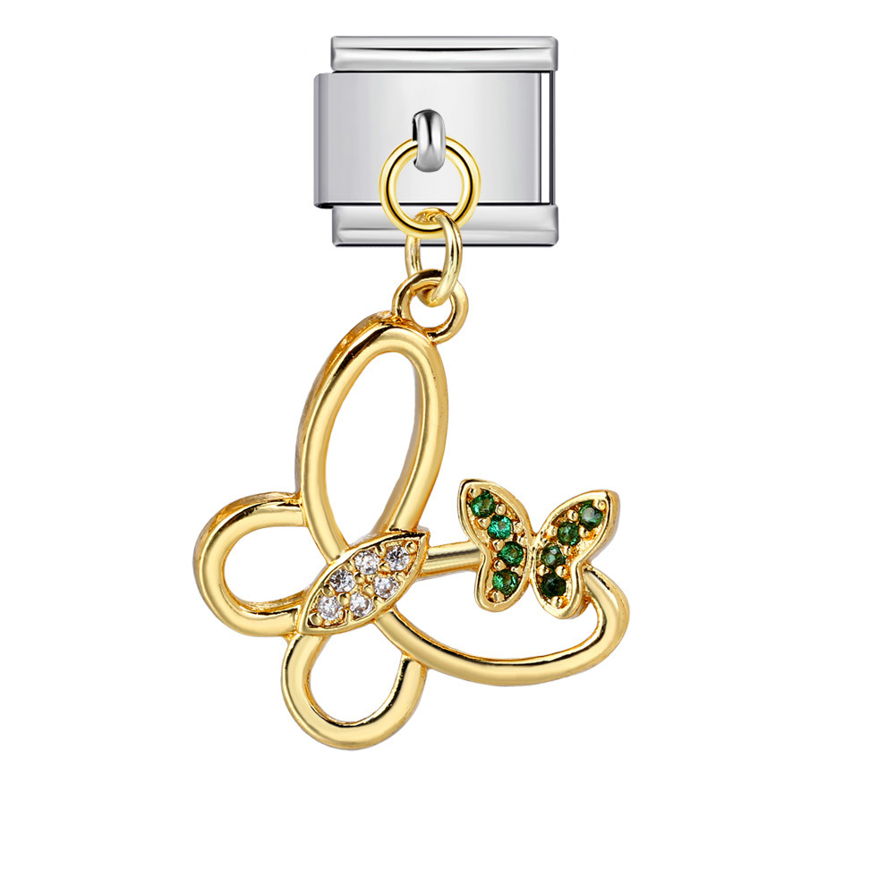 Cross-border Charms Personalized Handmade Creative Versatile Gold Pendant Fashion Retro Modular Bracelet Accessories