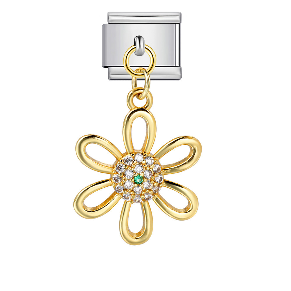 Cross-border Charms Personalized Handmade Creative Versatile Gold Pendant Fashion Retro Modular Bracelet Accessories