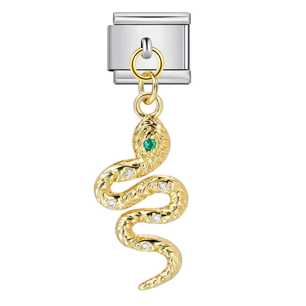 Cross-border Charms Personalized Handmade Creative Versatile Gold Pendant Fashion Retro Modular Bracelet Accessories