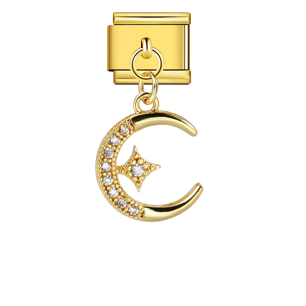 Cross-border Charms Personalized Handmade Creative Versatile Gold Pendant Fashion Retro Modular Bracelet Accessories