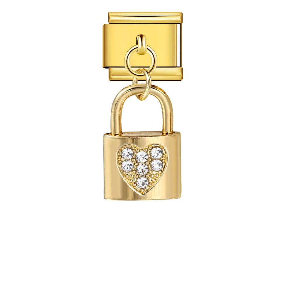Cross-border Charms Personalized Handmade Creative Versatile Gold Pendant Fashion Retro Modular Bracelet Accessories