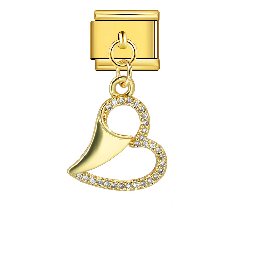 Cross-border Charms Personalized Handmade Creative Versatile Gold Pendant Fashion Retro Modular Bracelet Accessories