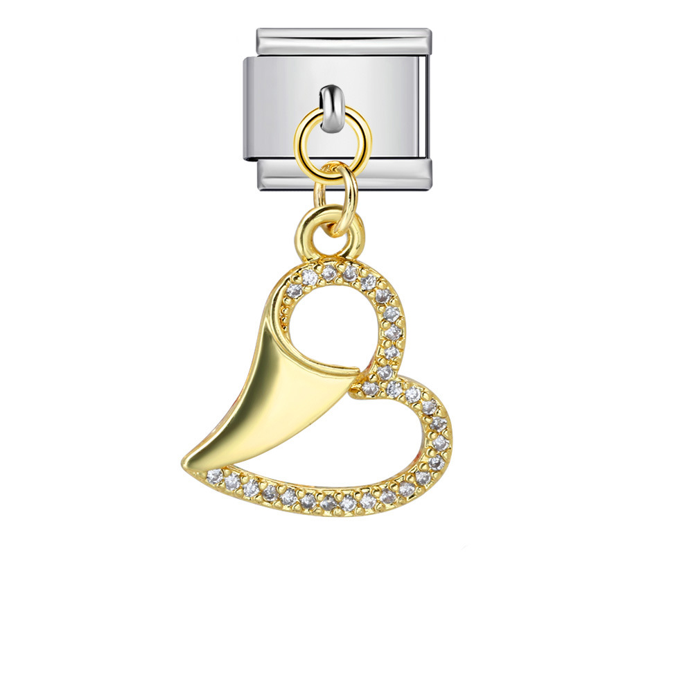 Cross-border Charms Personalized Handmade Creative Versatile Gold Pendant Fashion Retro Modular Bracelet Accessories