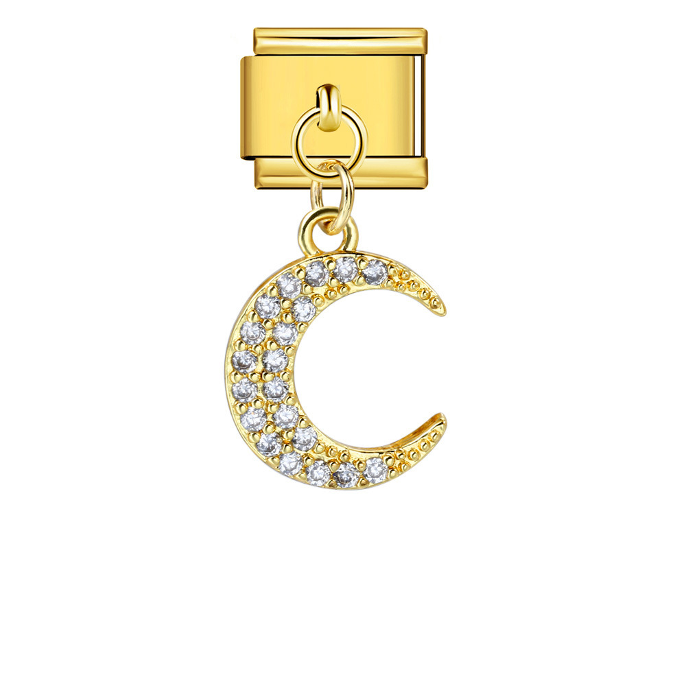 Cross-border Charms Personalized Handmade Creative Versatile Gold Pendant Fashion Retro Modular Bracelet Accessories