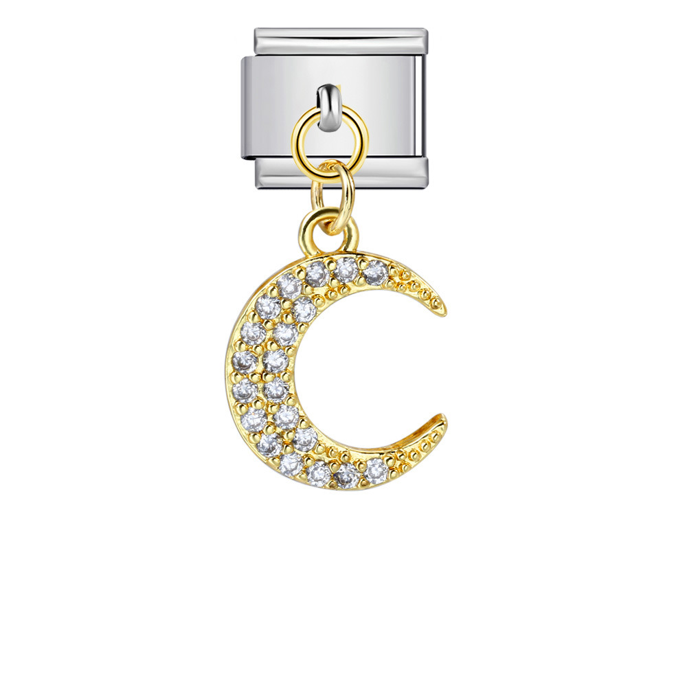 Cross-border Charms Personalized Handmade Creative Versatile Gold Pendant Fashion Retro Modular Bracelet Accessories