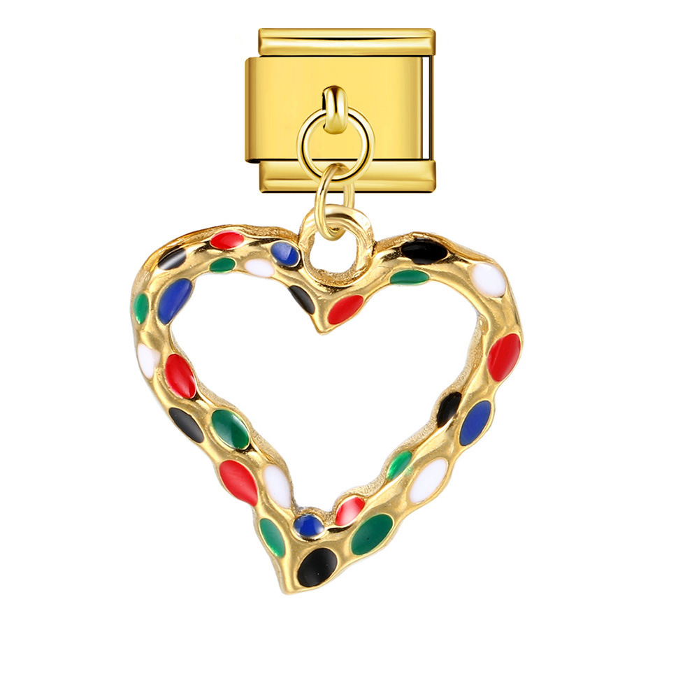 Cross-border Charms Personalized Handmade Creative Versatile Gold Pendant Fashion Retro Modular Bracelet Accessories