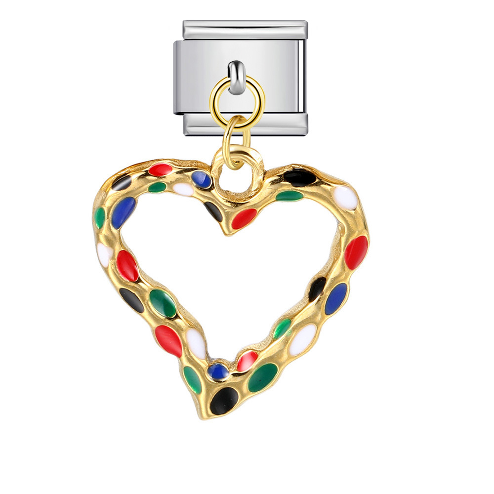 Cross-border Charms Personalized Handmade Creative Versatile Gold Pendant Fashion Retro Modular Bracelet Accessories
