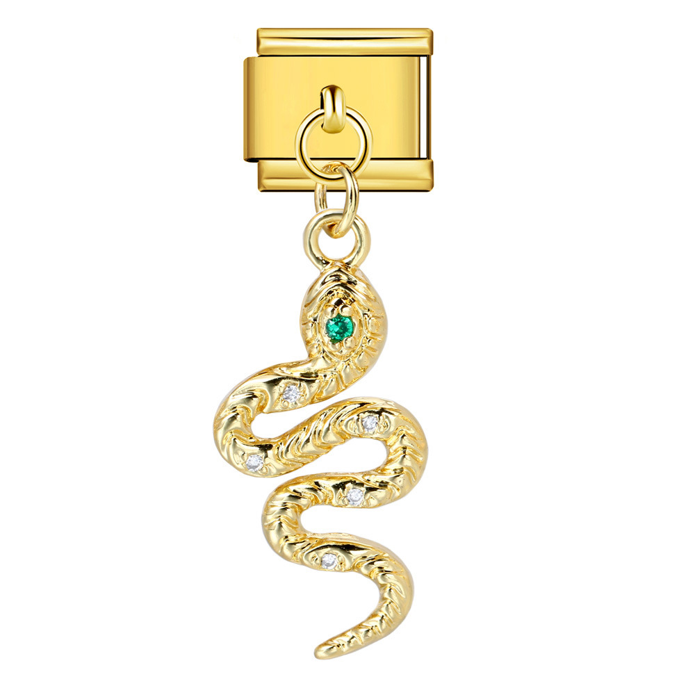Cross-border Charms Personalized Handmade Creative Versatile Gold Pendant Fashion Retro Modular Bracelet Accessories