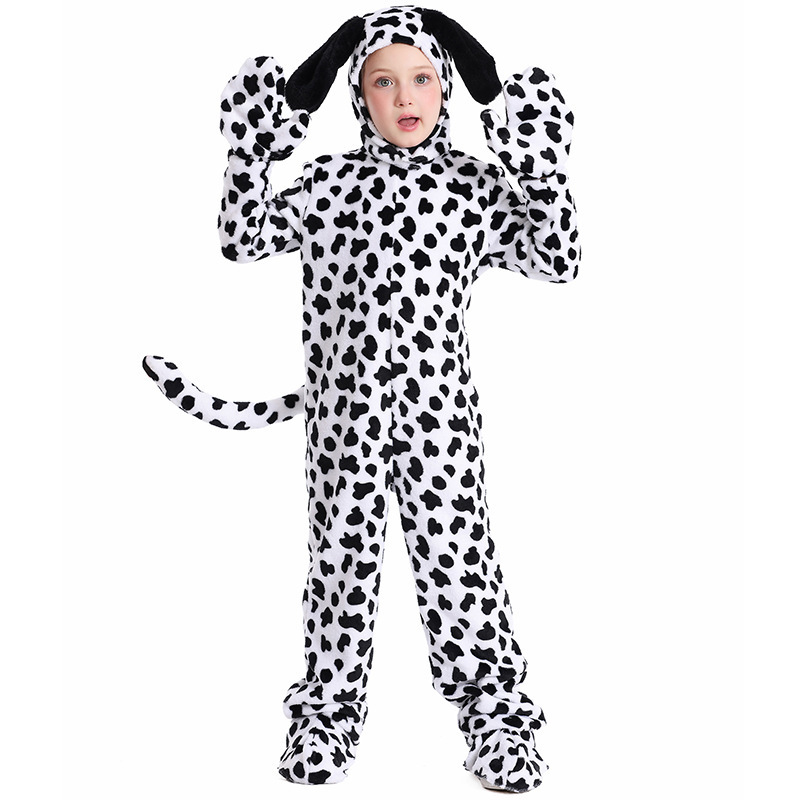 Children's Dalmatian Onesie Animal Costume Halloween Costume for Masquerade Party Performance and Parent-Child Outfit