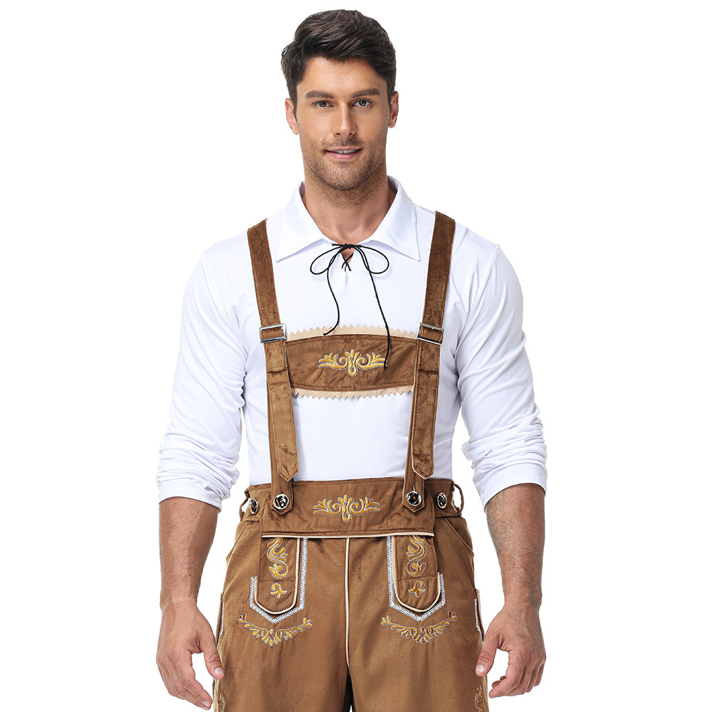 Munich Oktoberfest costumes, men's overalls, Bavarian traditional costumes, Halloween costumes