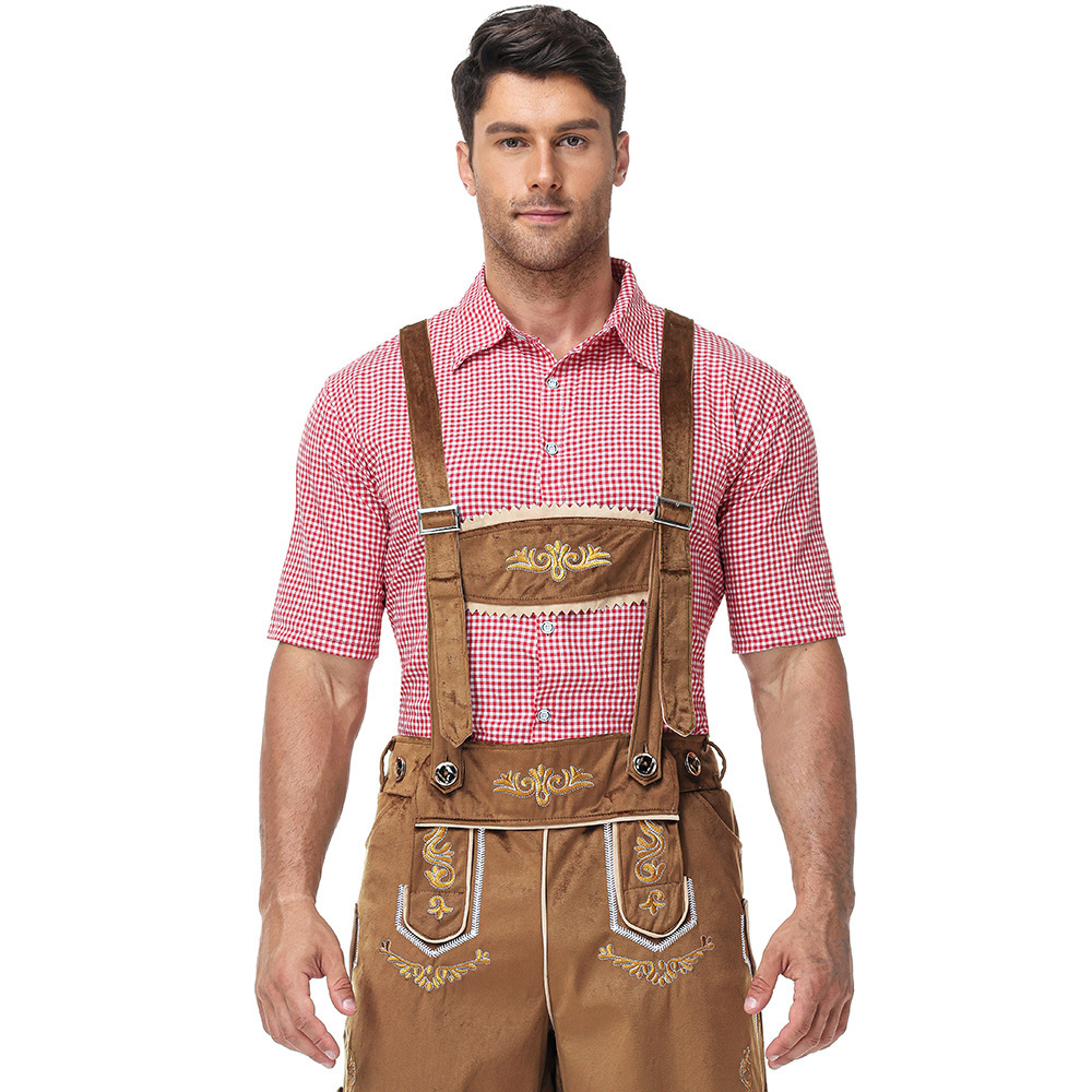 Munich Oktoberfest costumes, men's overalls, Bavarian traditional costumes, Halloween costumes