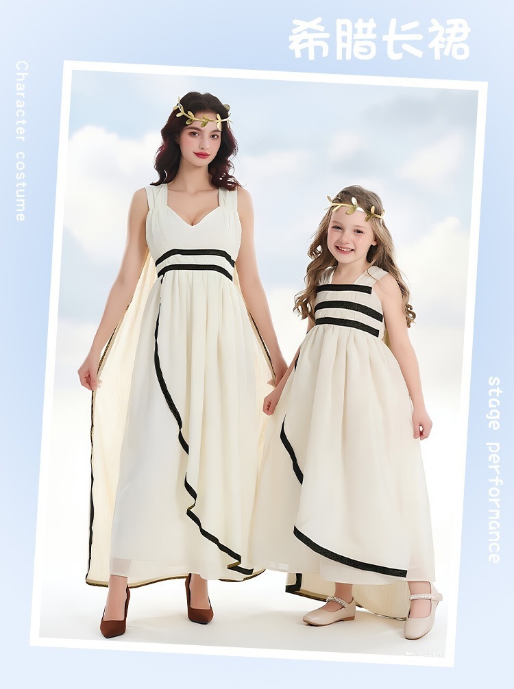 Halloween costume, Greek style birthday party dress, Greek goddess white dress