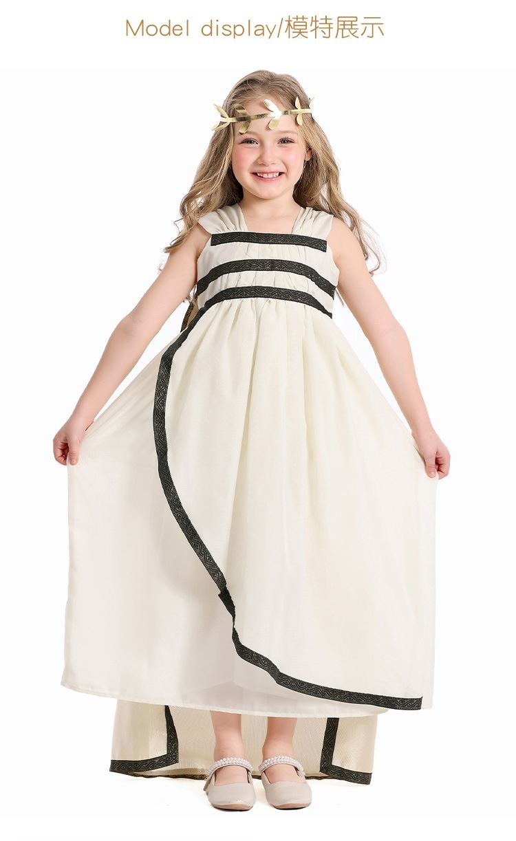 Halloween costume, Greek style birthday party dress, Greek goddess white dress