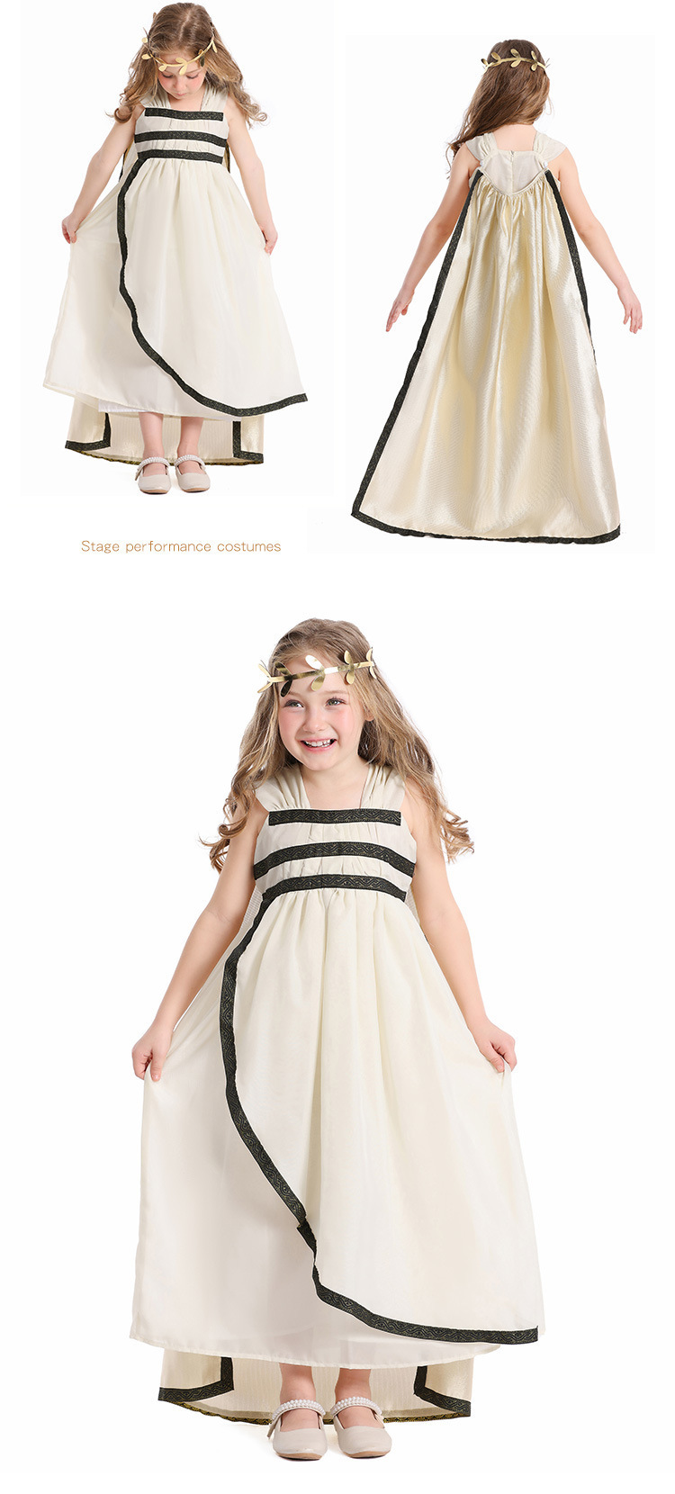 Halloween costume, Greek style birthday party dress, Greek goddess white dress