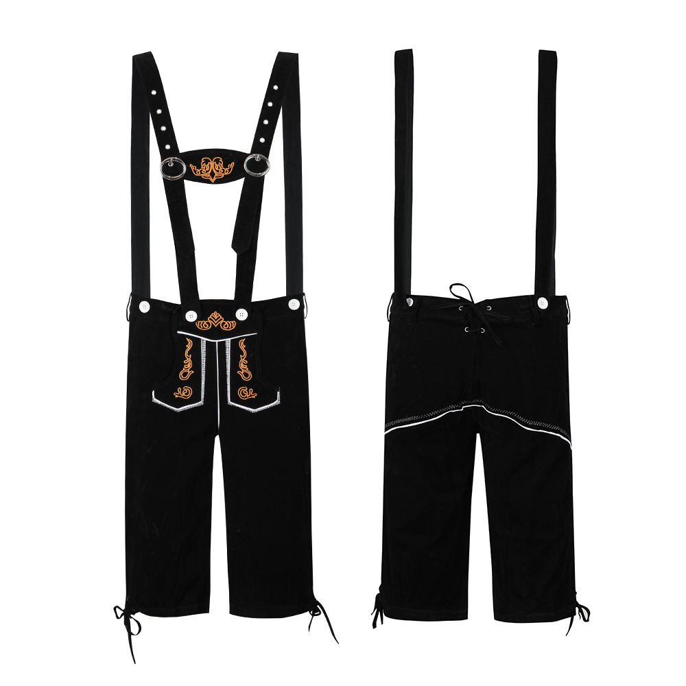 New Bavarian adult men's clothing for the traditional German Oktoberfest in Munich.