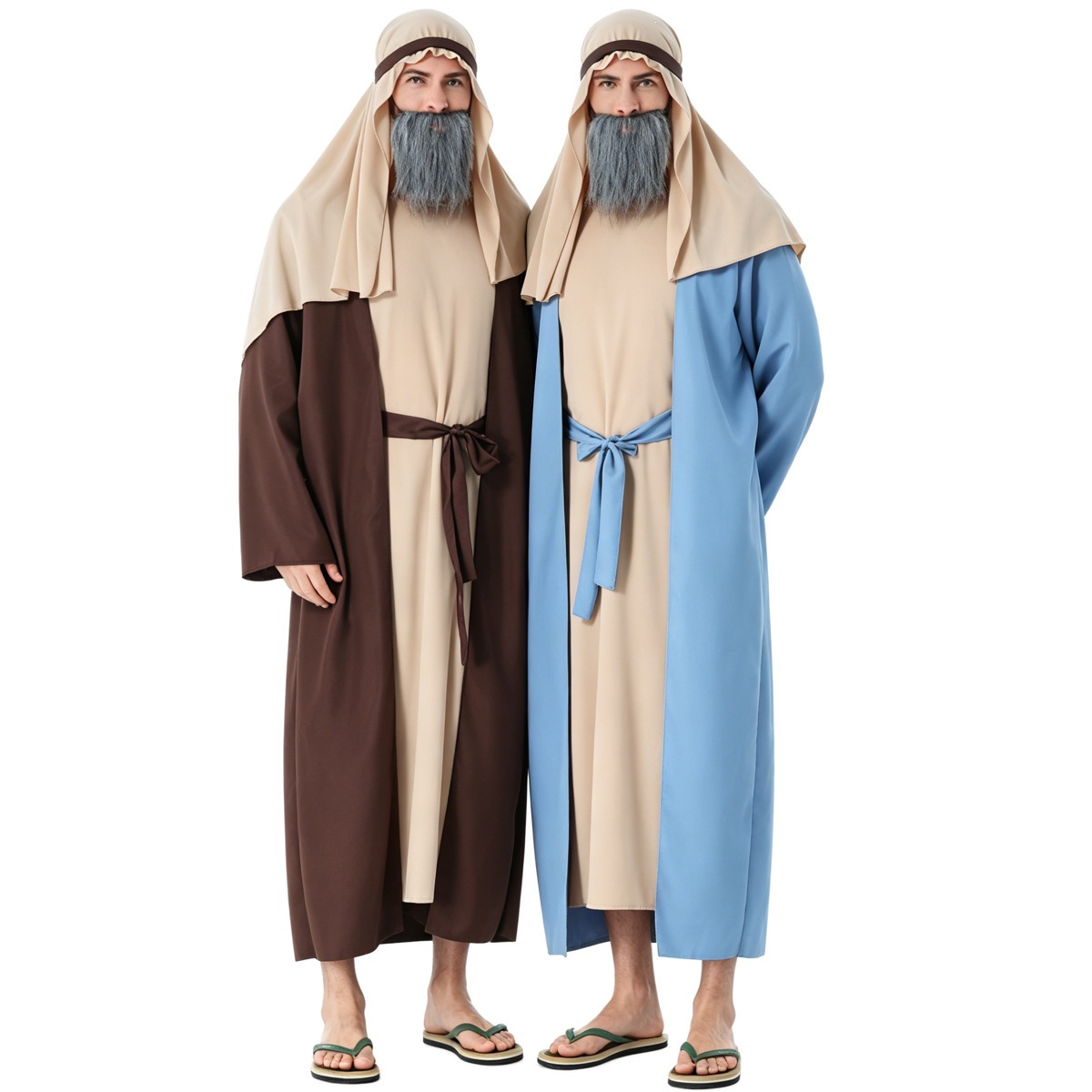 New two-tone Grandpa Cosplay Costume, Halloween Role-Playing Outfit, Shepherd Style, Male