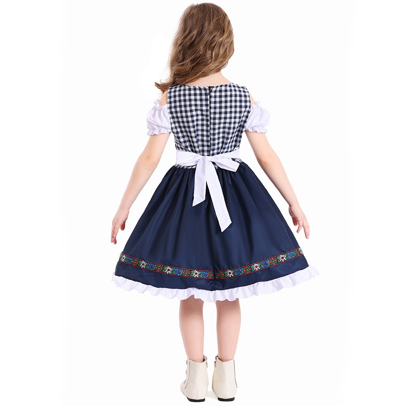 Children's German Bavarian traditional Dirndl dress, ethnic style beer costume, stage performance costume