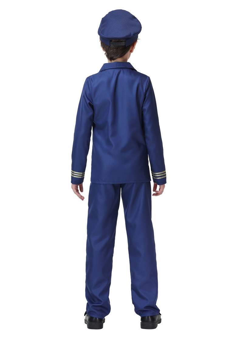 Children's pilot suit, boys' captain suit set, Halloween role-playing cosplay performance costume, Guangzhou costume