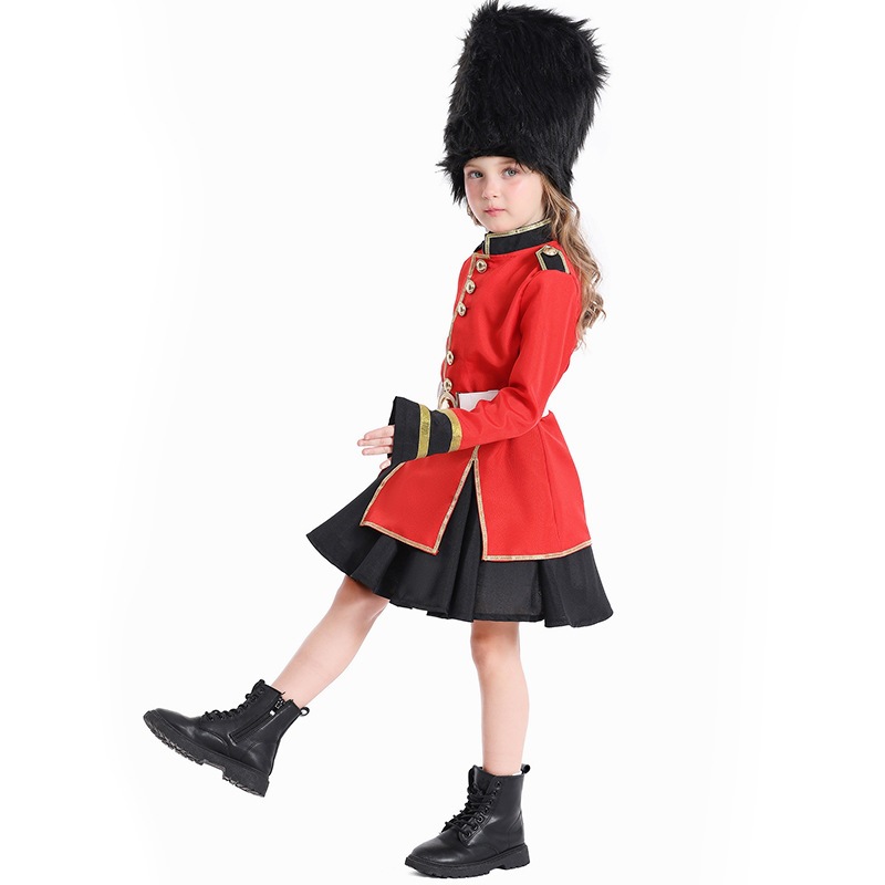 Children's Royal Guard Performance Costumes, Girls' British Style Honor Guard Performance Costumes, Guangzhou