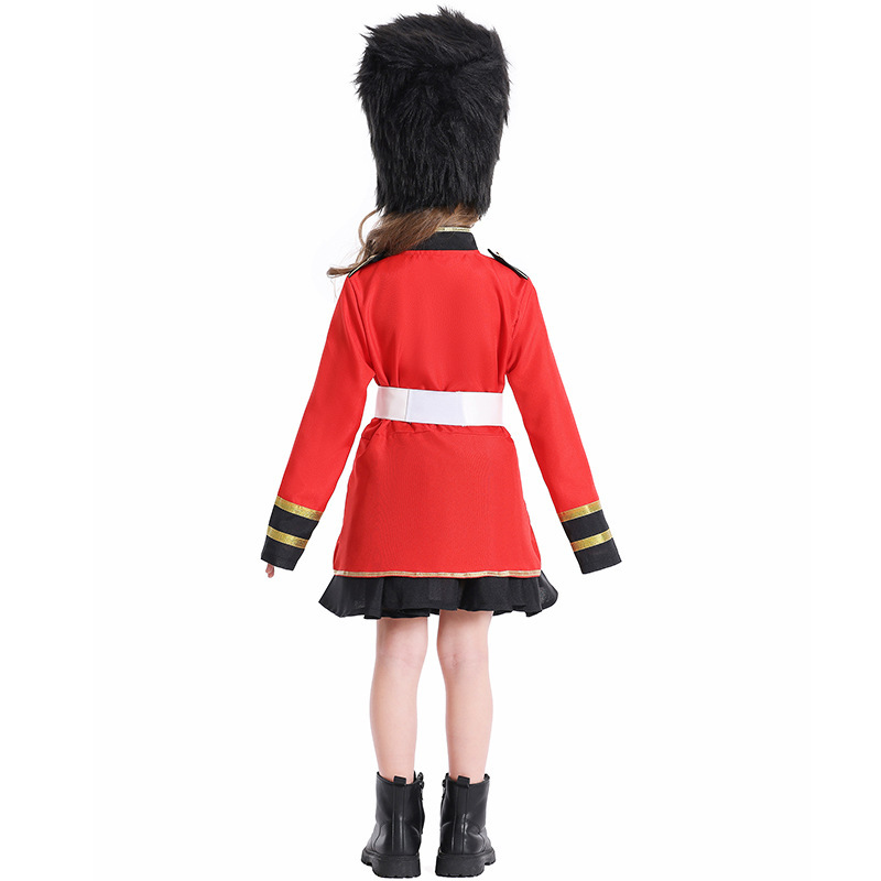 Children's Royal Guard Performance Costumes, Girls' British Style Honor Guard Performance Costumes, Guangzhou