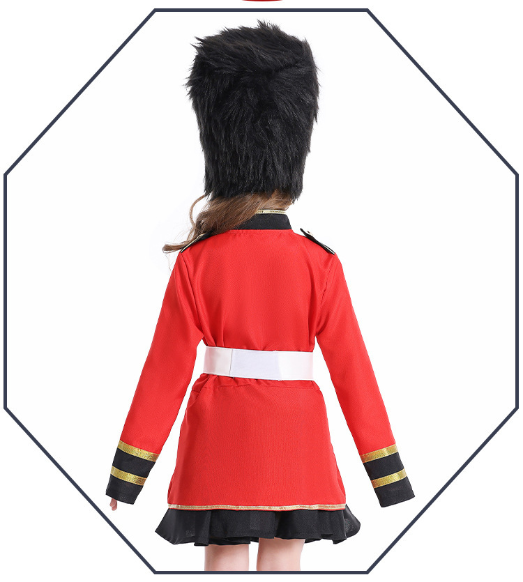 Children's Royal Guard Performance Costumes, Girls' British Style Honor Guard Performance Costumes, Guangzhou