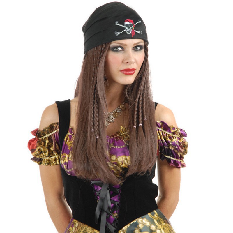 Funny curly afro hairstyle for kids, hip-hop style scientist wig, Halloween pirate cosplay costume accessories