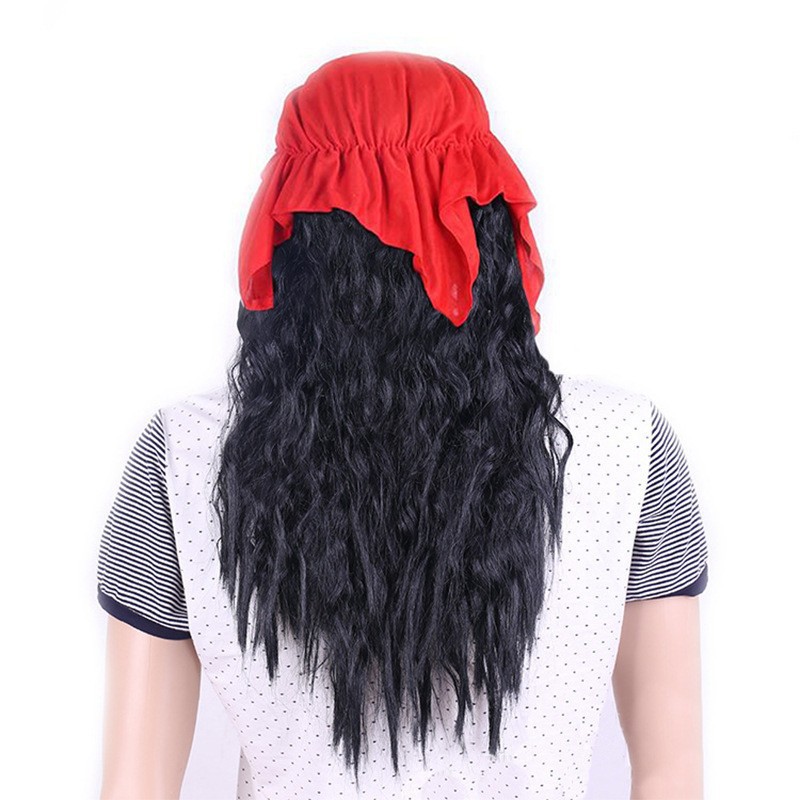 Funny curly afro hairstyle for kids, hip-hop style scientist wig, Halloween pirate cosplay costume accessories