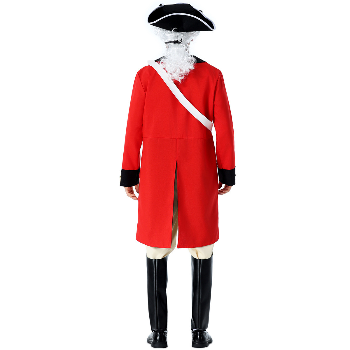 British Royal Guard adult and children's parent-child outfit, retro red triangle hat, stage Halloween performance costume.