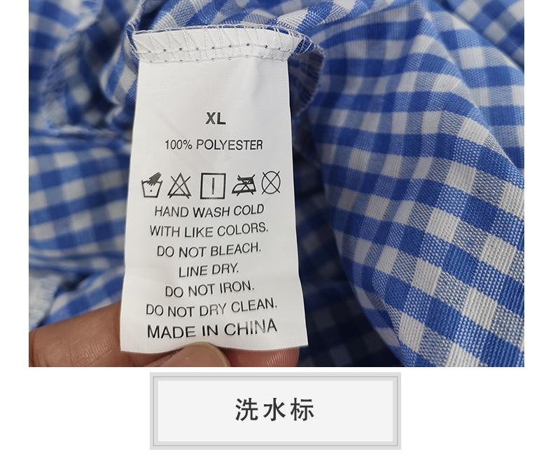 Retro Dorothy cosplay blue and white checkered faux two-piece dress, full skirt, Halloween costume, Guangzhou