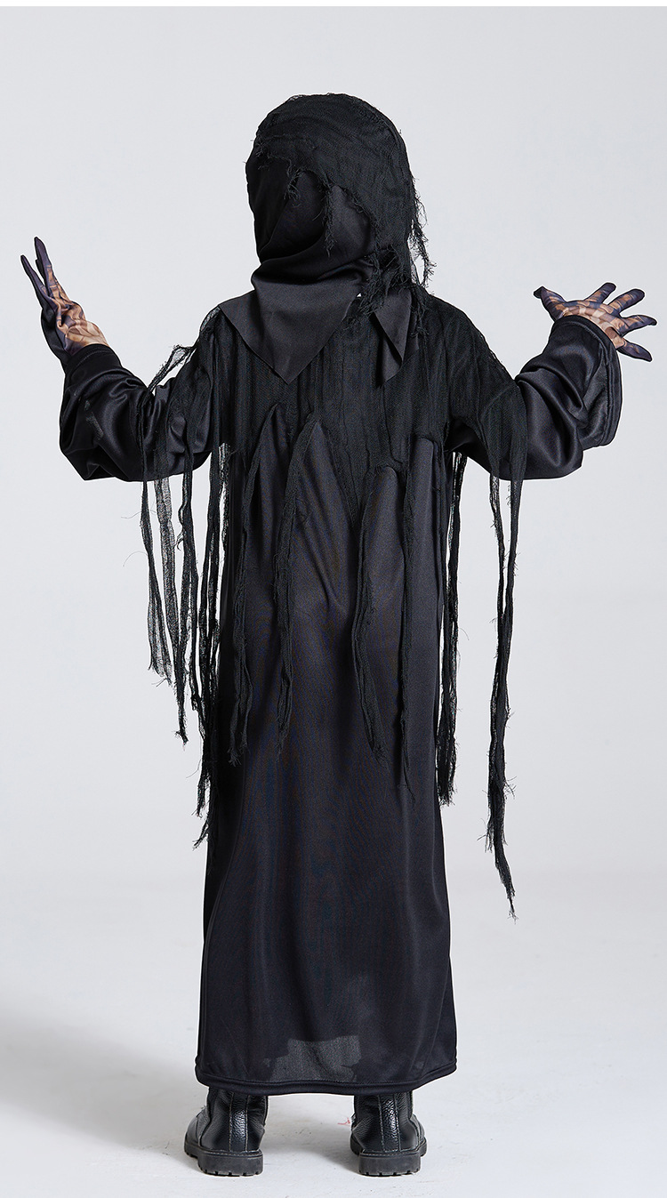 Halloween costume, skeleton robe, new cosplay adult male ghost role-playing costume