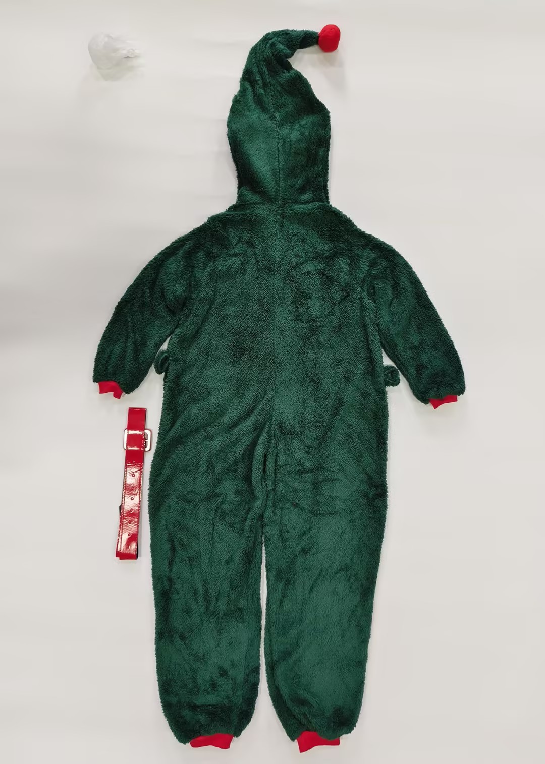 Coral fleece children's dark green parent-child Christmas costume, Halloween cosplay, Christmas tree children's clothing, performance costume
