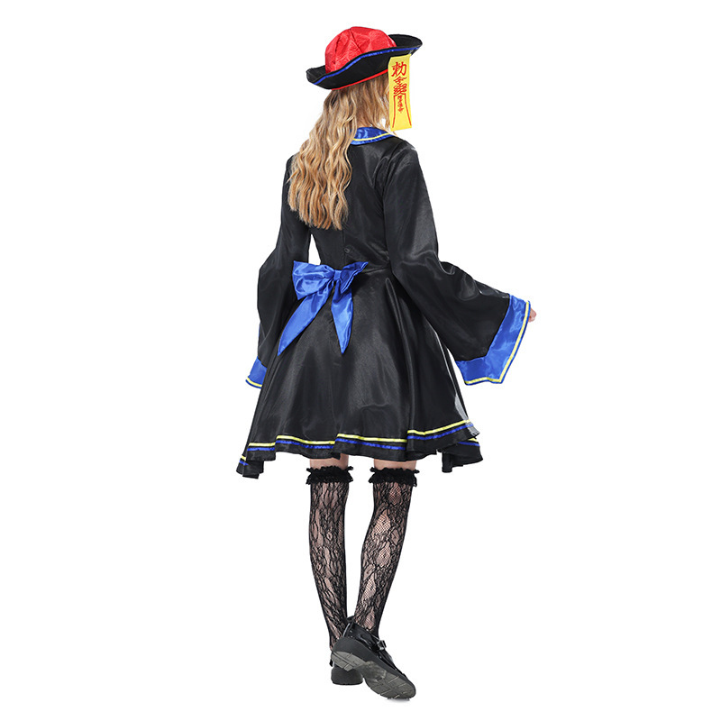 Women's Chinese-style modified zombie dress, Halloween Qing Dynasty zombie movie role-playing costume, Guangzhou