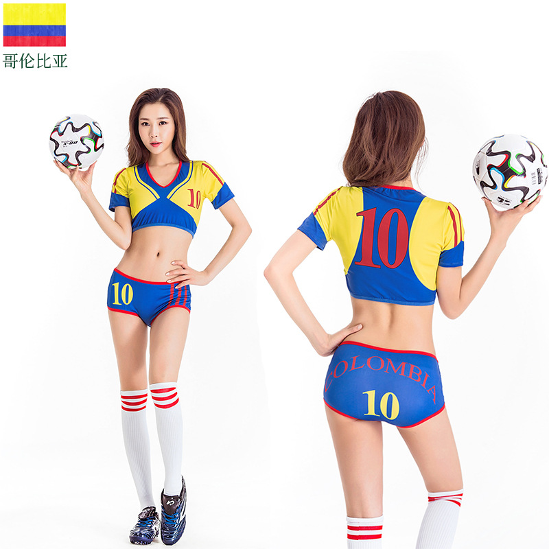 Spicy Italian soccer babe cheerleader uniform, soccer number 10 cheerleader uniform, stage cheerleading outfit