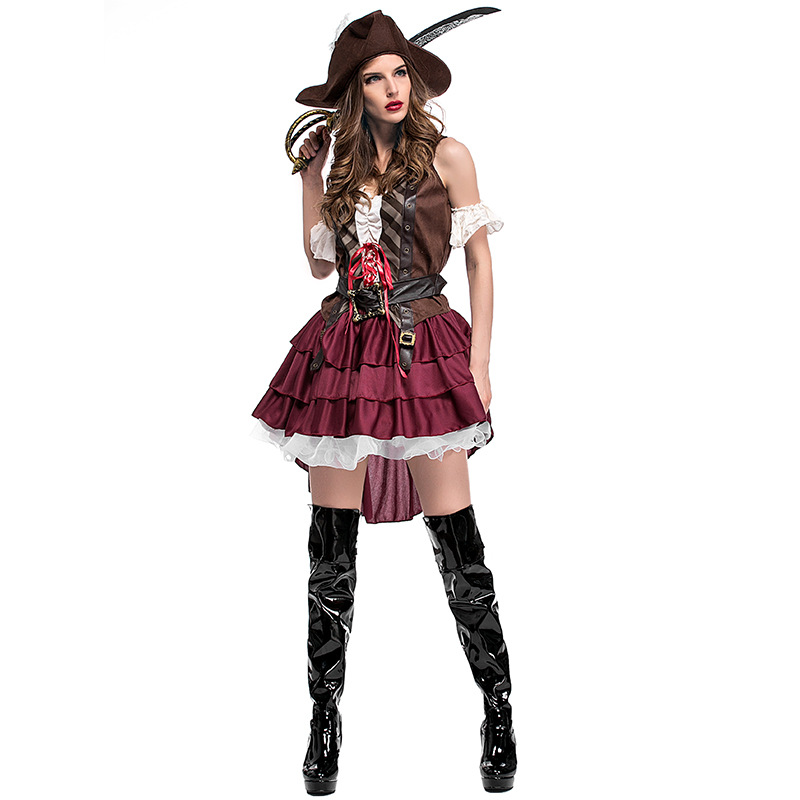 Guangzhou Apparel Halloween Costumes Women's Somali Pirate/Sea Monster Costume Game Uniform