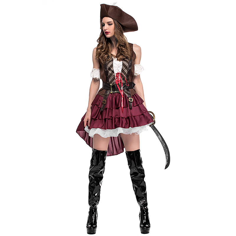 Guangzhou Apparel Halloween Costumes Women's Somali Pirate/Sea Monster Costume Game Uniform