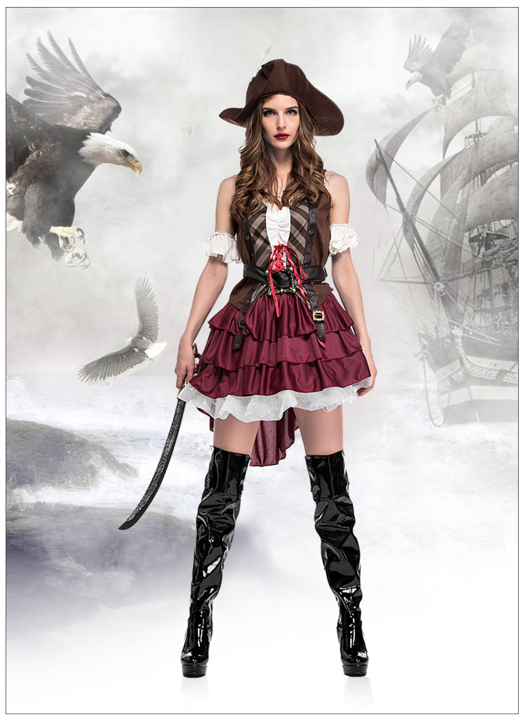 Guangzhou Apparel Halloween Costumes Women's Somali Pirate/Sea Monster Costume Game Uniform
