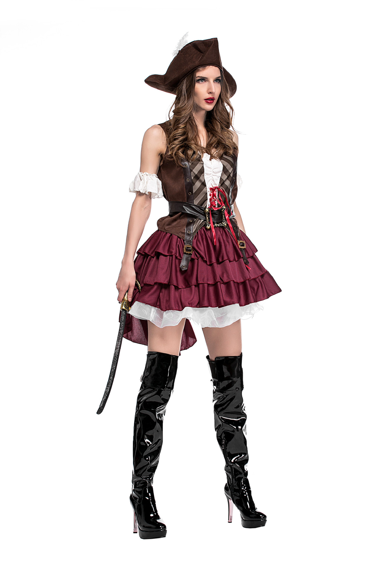 Guangzhou Apparel Halloween Costumes Women's Somali Pirate/Sea Monster Costume Game Uniform