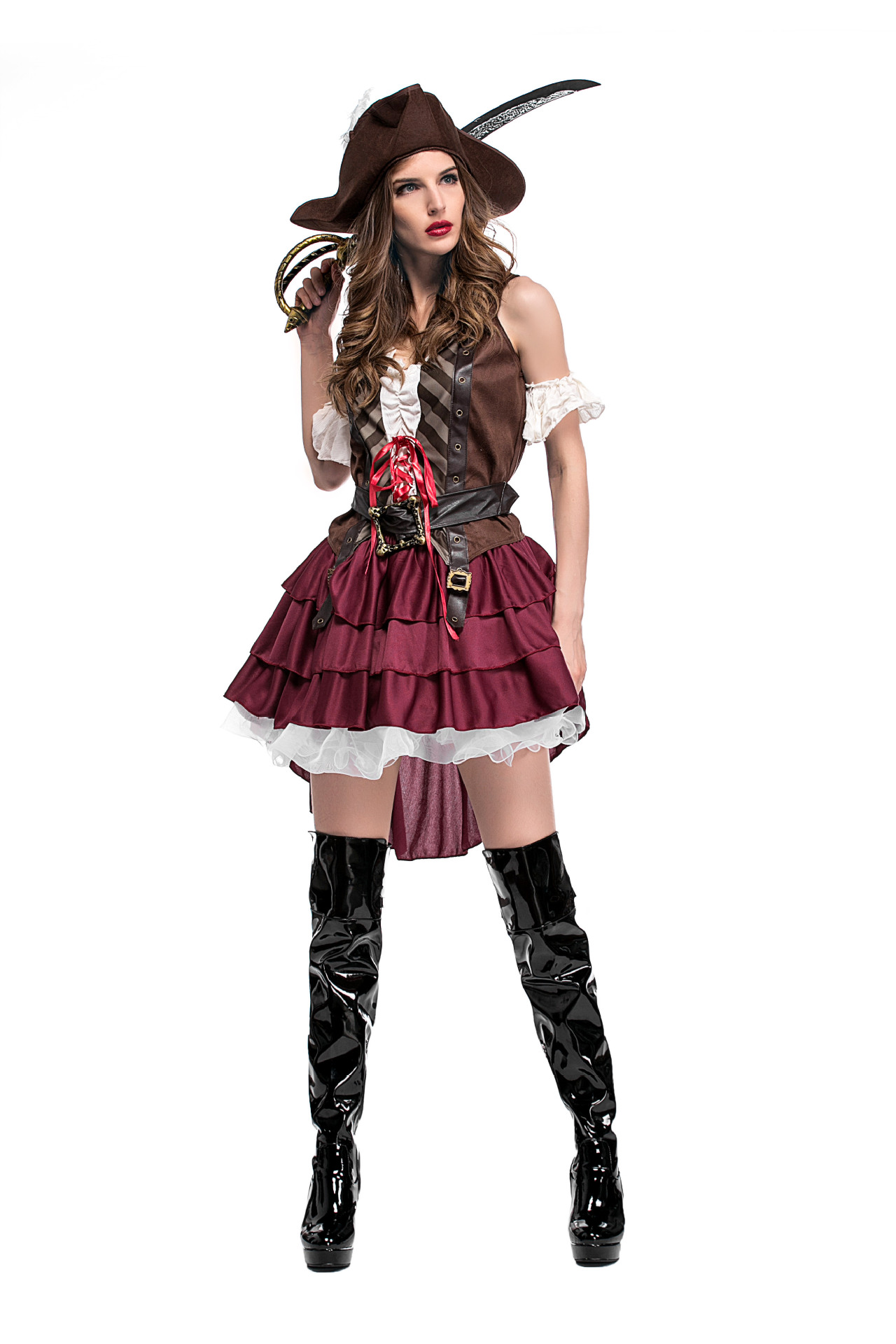 Guangzhou Apparel Halloween Costumes Women's Somali Pirate/Sea Monster Costume Game Uniform