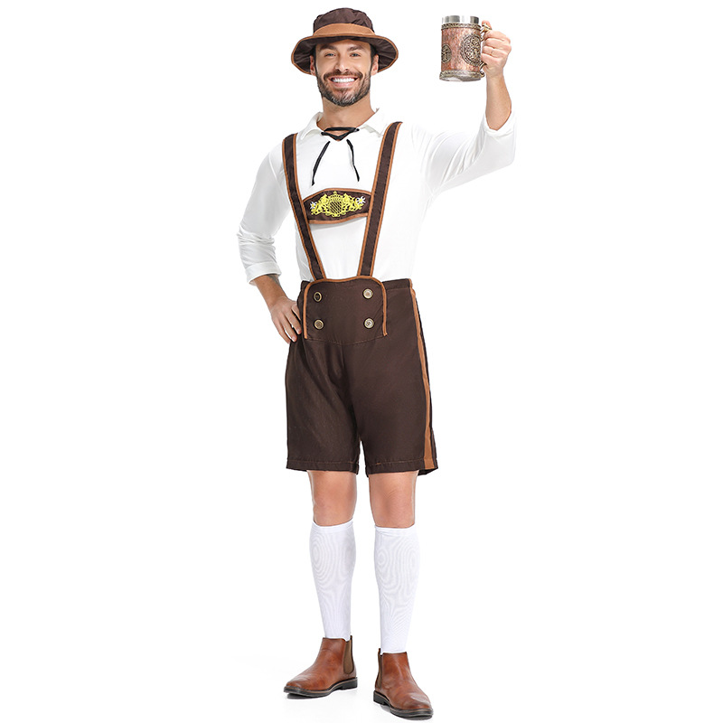 Guangzhou German Beer Festival Costumes for Men, Adult Carnival Attire