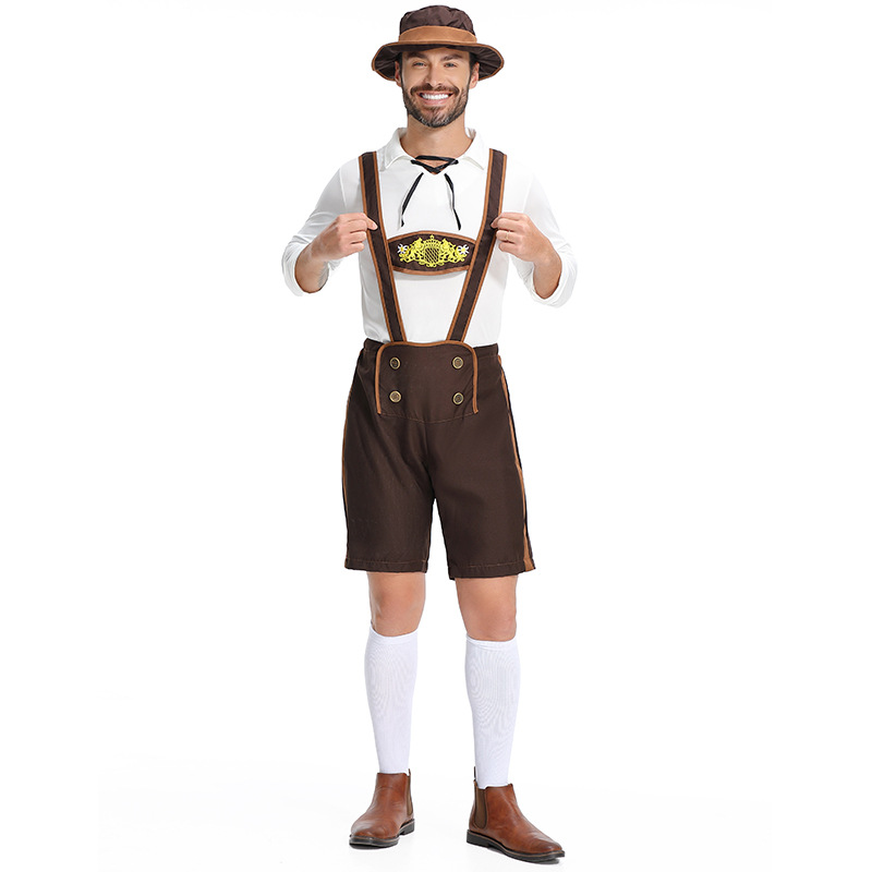 Guangzhou German Beer Festival Costumes for Men, Adult Carnival Attire