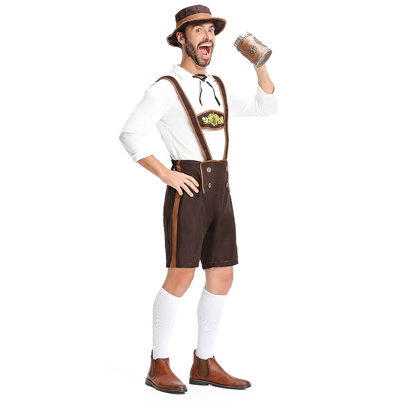 Guangzhou German Beer Festival Costumes for Men, Adult Carnival Attire