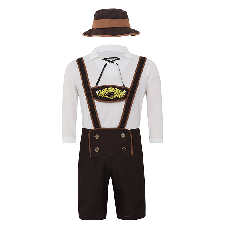Guangzhou German Beer Festival Costumes for Men, Adult Carnival Attire