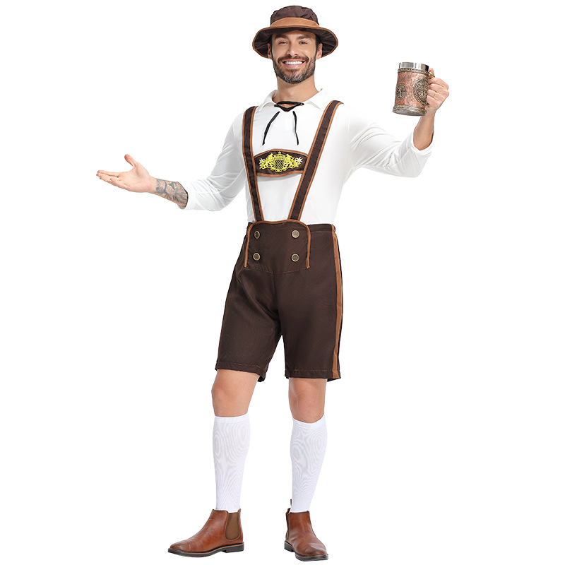 Guangzhou German Beer Festival Costumes for Men, Adult Carnival Attire