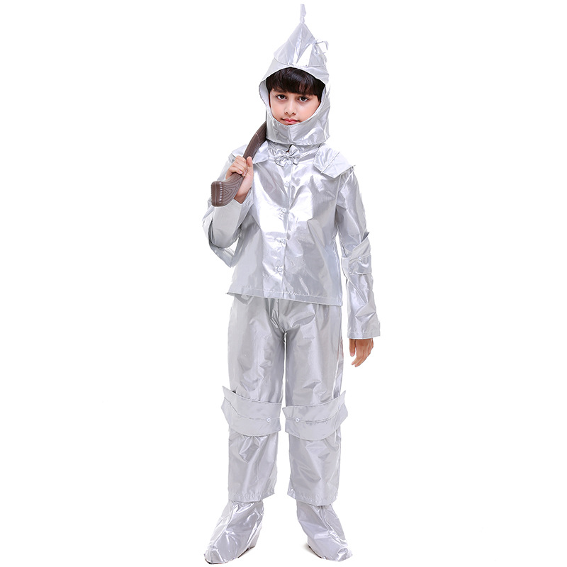 Halloween cosplay Tin Man/Tin Man costumes for boys, including a Wizard of Oz outfit.