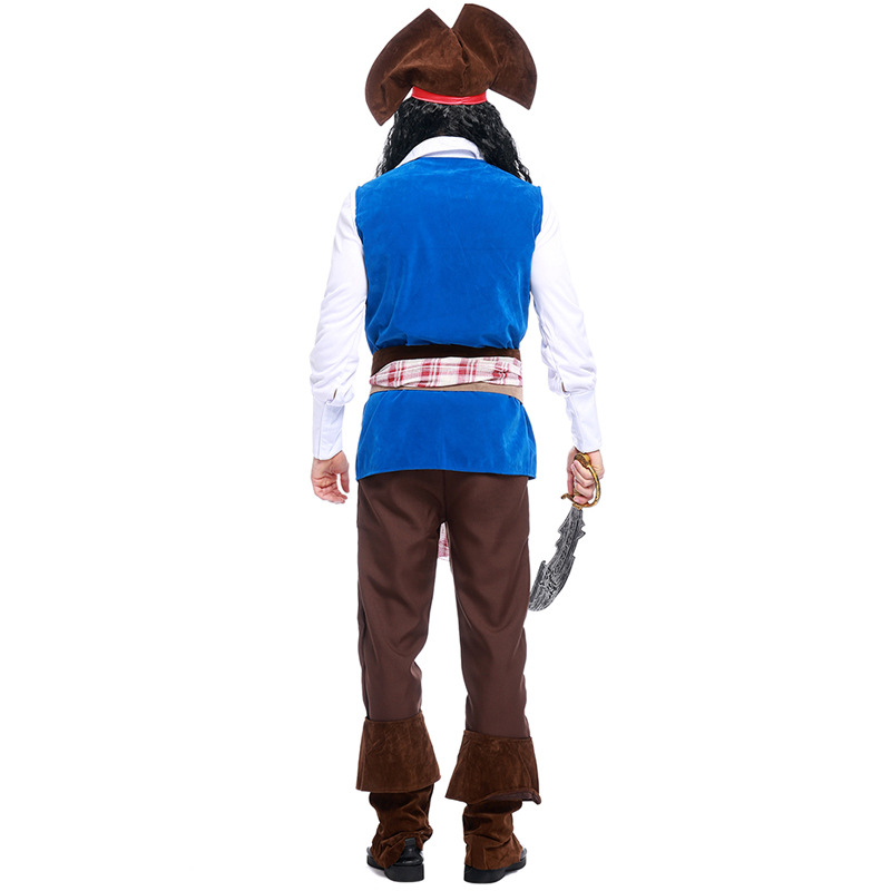 Men's Pirate Captain Costume Halloween Costume Adult Men's Game Costume