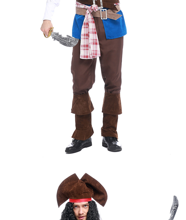 Men's Pirate Captain Costume Halloween Costume Adult Men's Game Costume