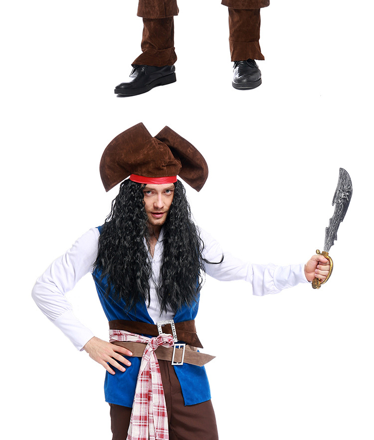 Men's Pirate Captain Costume Halloween Costume Adult Men's Game Costume
